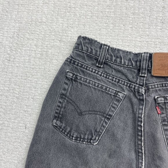 Vintage Levis 531 Grey Denim Shorts Mens 28 Made Canada Cutoff Distressed 90s - Picture 13 of 15